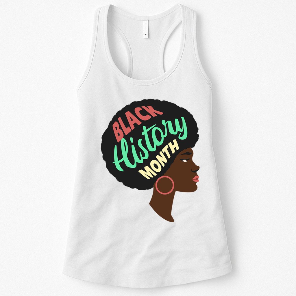Black History Month Female African American Womens Tank Top