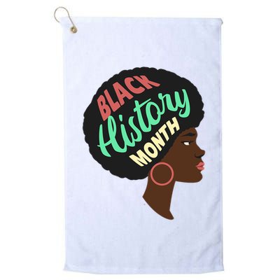 Black History Month Female African American Golf Towel