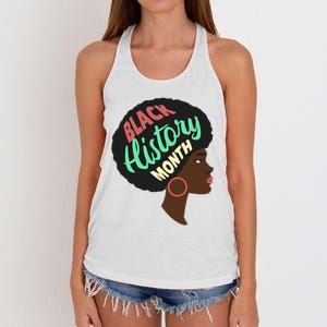 Black History Month Female African American Women's Knotted Racerback Tank