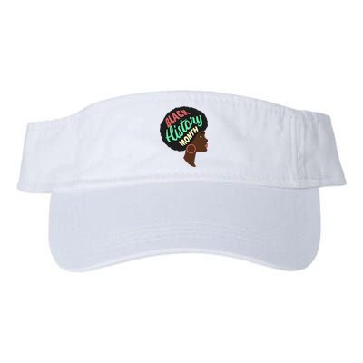 Black History Month Female African American Valucap Bio-Washed Visor