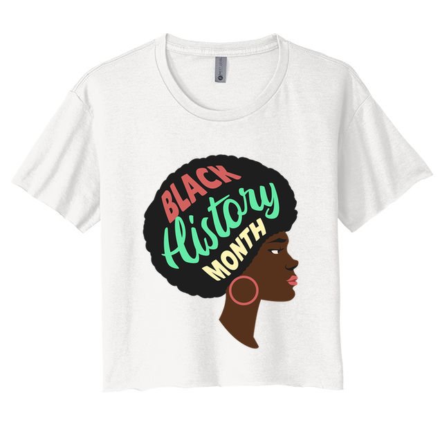Black History Month Female African American Crop Top