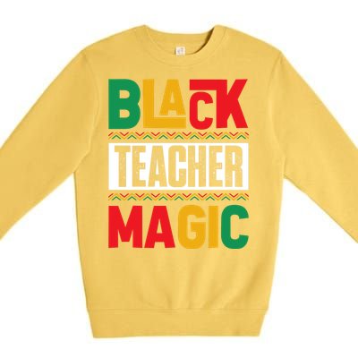 Black History Month Teacher Magic Graphic Premium Crewneck Sweatshirt