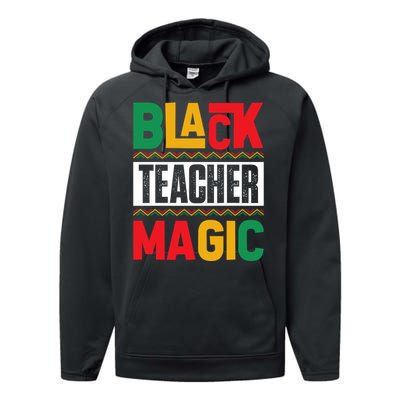 Black History Month Teacher Magic Graphic Performance Fleece Hoodie