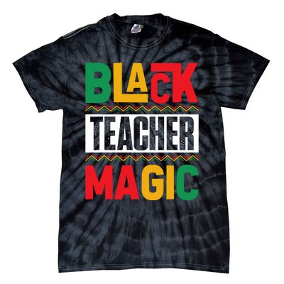 Black History Month Teacher Magic Graphic Tie-Dye T-Shirt