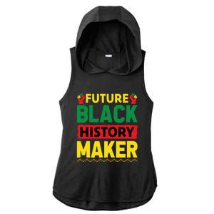 Black History Month Future Maker Graphic Ladies PosiCharge Tri-Blend Wicking Draft Hoodie Tank