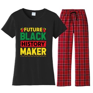 Black History Month Future Maker Graphic Women's Flannel Pajama Set