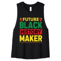 Black History Month Future Maker Graphic Women's Racerback Cropped Tank