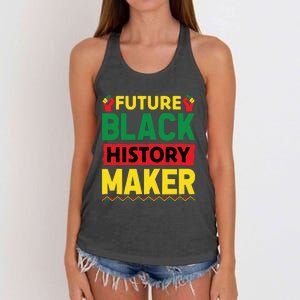 Black History Month Future Maker Graphic Women's Knotted Racerback Tank