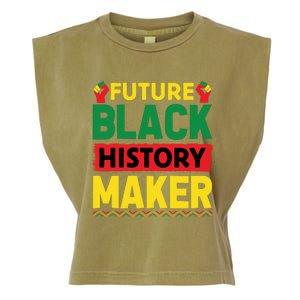 Black History Month Future Maker Graphic Garment-Dyed Women's Muscle Tee