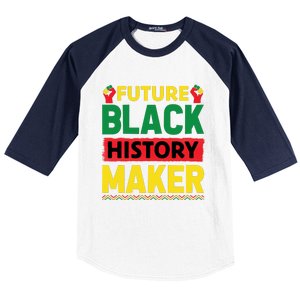 Black History Month Future Maker Graphic Baseball Sleeve Shirt