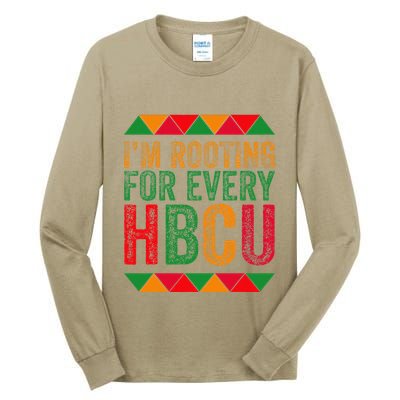 Black History Month IM Rooting For Every Hbcu Juneth Tall Long Sleeve T-Shirt