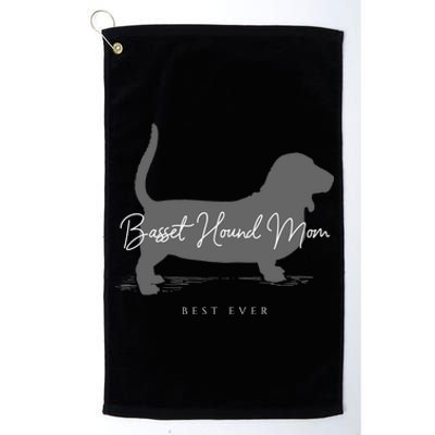 Basset Hound Mom Gift Platinum Collection Golf Towel