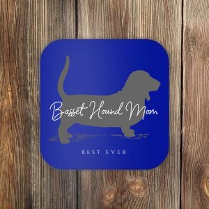 Basset Hound Mom Gift Coaster