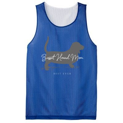 Basset Hound Mom Gift Mesh Reversible Basketball Jersey Tank