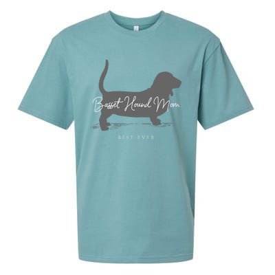 Basset Hound Mom Gift Sueded Cloud Jersey T-Shirt