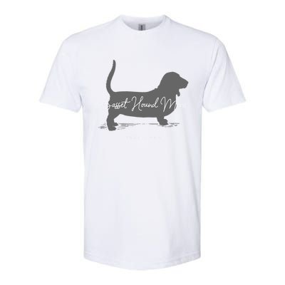 Basset Hound Mom Gift Softstyle® CVC T-Shirt