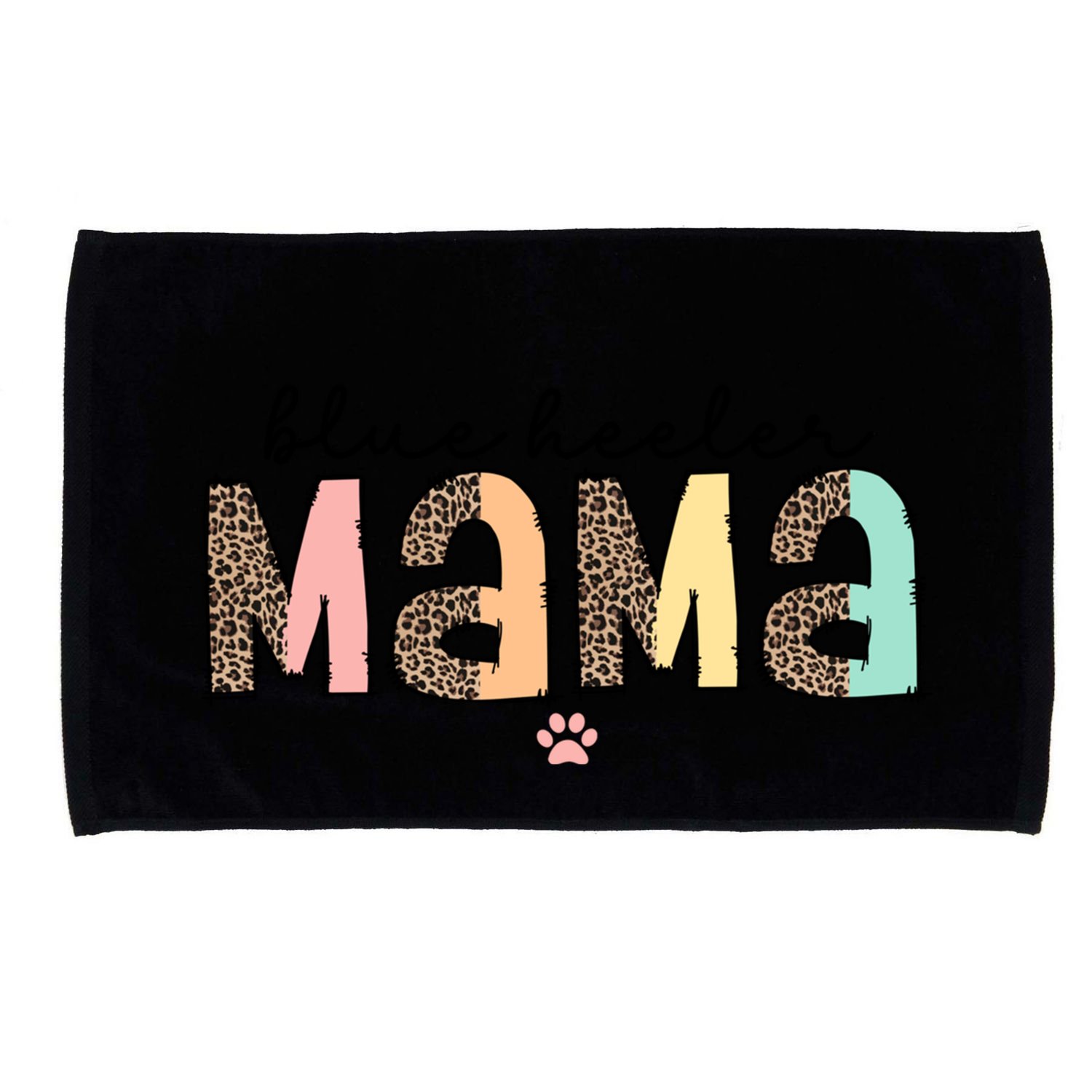 Blue Heeler Mama Mom Blue Australian Cattle Dog Gift Microfiber Hand Towel