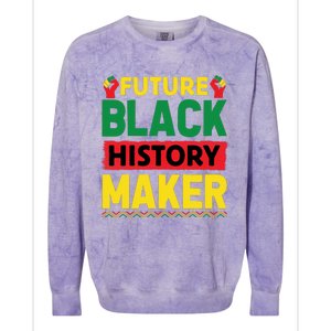 Black History Month Future Maker Graphic Colorblast Crewneck Sweatshirt