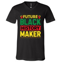 Black History Month Future Maker Graphic V-Neck T-Shirt