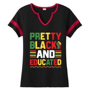 Black History Month Celebration Print Ladies Halftime Notch Neck Tee