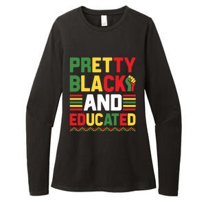 Black History Month Celebration Print Womens CVC Long Sleeve Shirt