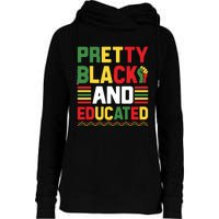 Black History Month Celebration Print Womens Funnel Neck Pullover Hood