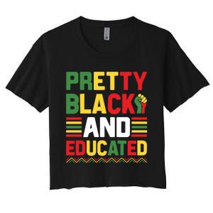 Black History Month Celebration Print Women's Crop Top Tee