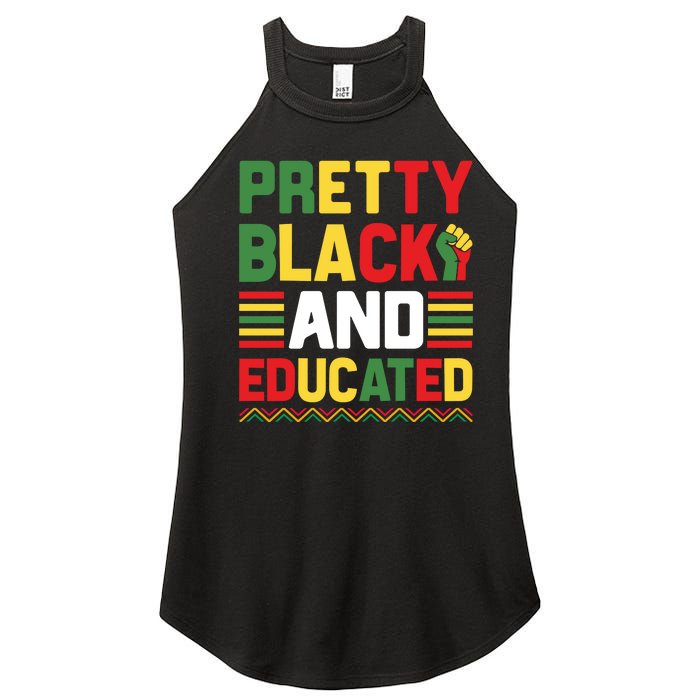 Black History Month Celebration Print Women's Perfect Tri Rocker Tank