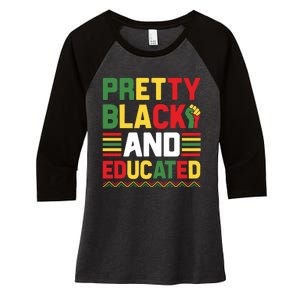 Black History Month Celebration Print Women's Tri-Blend 3/4-Sleeve Raglan Shirt