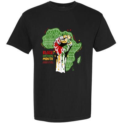 Black History Month Pride Fist Juneteenth Garment-Dyed Heavyweight T-Shirt