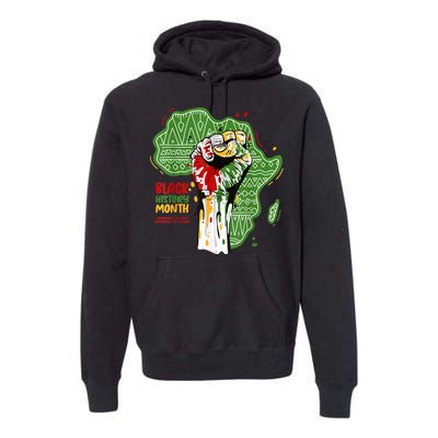 Black History Month Pride Fist Juneteenth Premium Hoodie