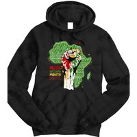 Black History Month Pride Fist Juneteenth Tie Dye Hoodie