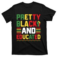 Black History Month Pretty Black And Educated Graphic T-Shirt