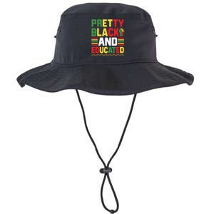 Black History Month Pretty Black And Educated Graphic Legacy Cool Fit Booney Bucket Hat