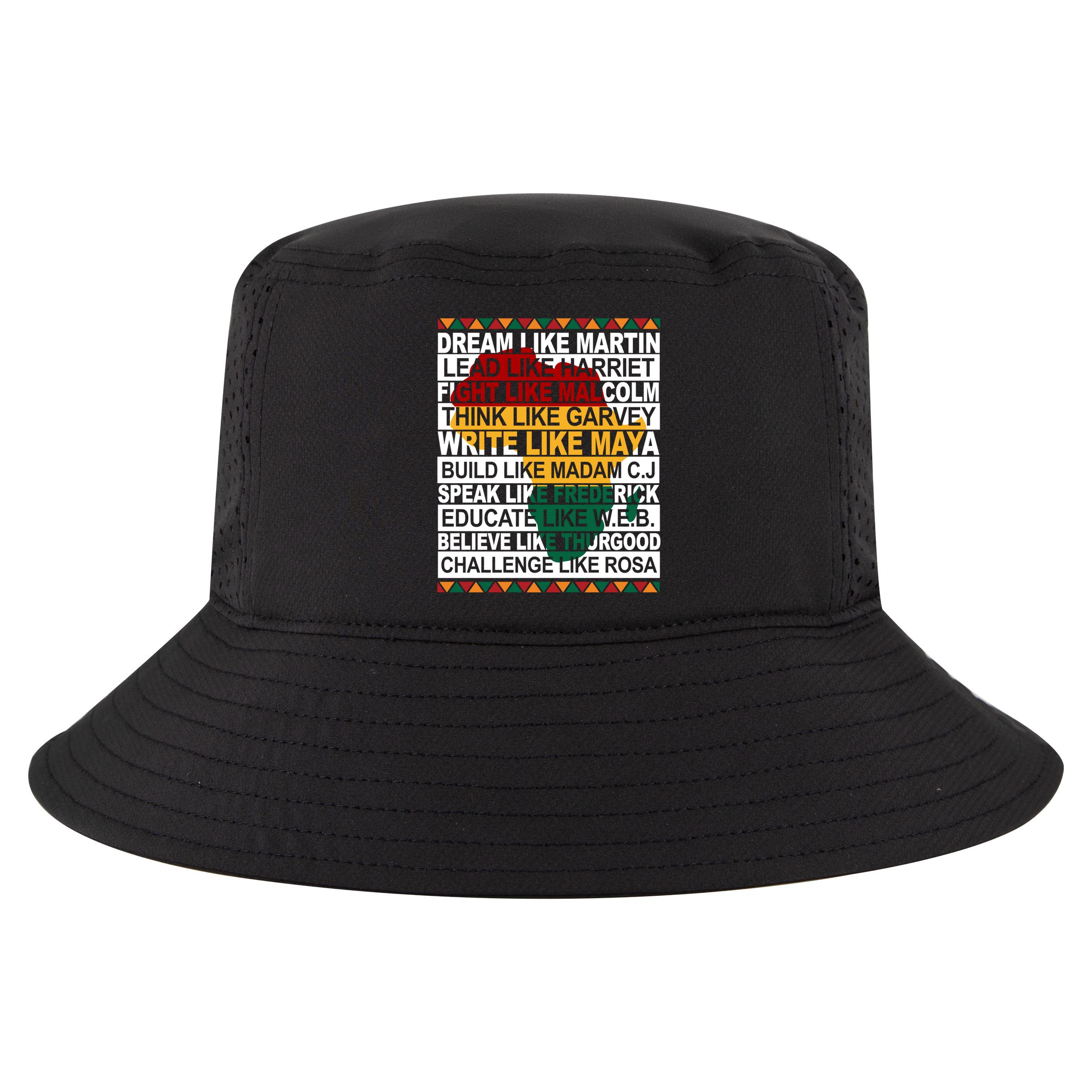 Black History Month Dream Like African Leader Cool Comfort Performance Bucket Hat