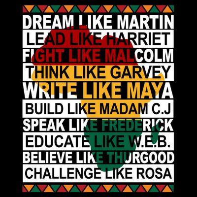 Black History Month Dream Like African Leader T-Shirt