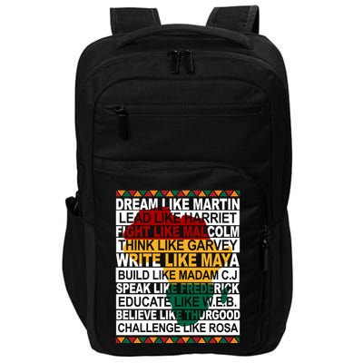 Black History Month Dream Like African Leader Impact Tech Backpack