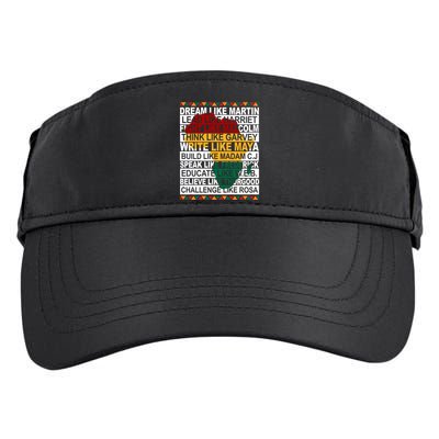Black History Month Dream Like African Leader Adult Drive Performance Visor