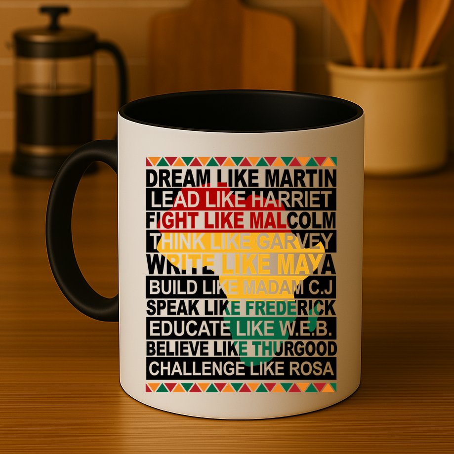 Black History Month Dream Like African Leader Mug