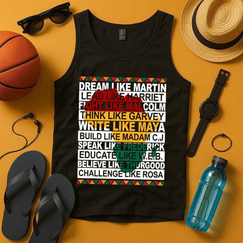 Black History Month Dream Like African Leader Tank Top