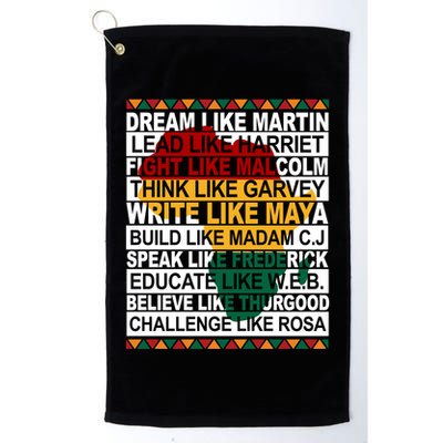 Black History Month Dream Like African Leader Golf Towel
