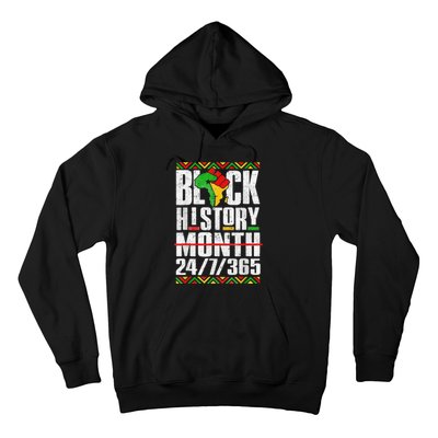 Black History Month 247365 Melanin African Black Power Hoodie