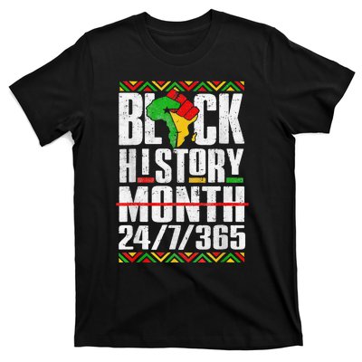 Black History Month 247365 Melanin African Black Power T-Shirt