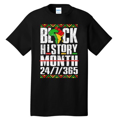 Black History Month 247365 Melanin African Black Power Tall T-Shirt