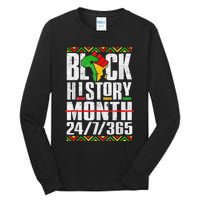 Black History Month 247365 Melanin African Black Power Tall Long Sleeve T-Shirt