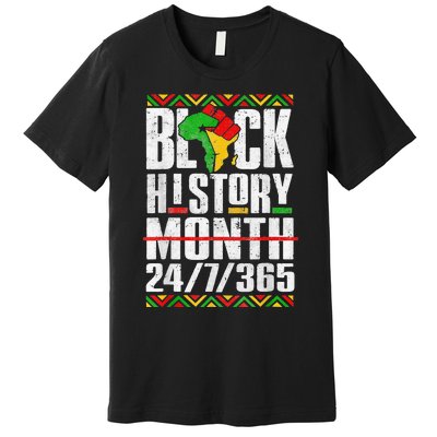 Black History Month 247365 Melanin African Black Power Premium T-Shirt