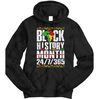 Black History Month 247365 Melanin African Black Power Tie Dye Hoodie