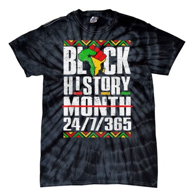 Black History Month 247365 Melanin African Black Power Tie-Dye T-Shirt