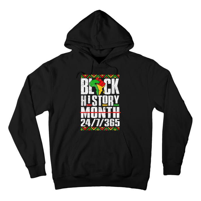 Black History Month 247365 Melanin African Black Power Tall Hoodie