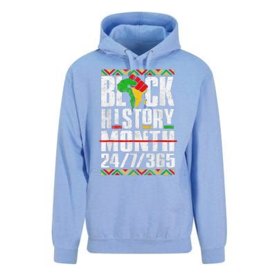 Black History Month 247365 Melanin African Black Power Unisex Surf Hoodie